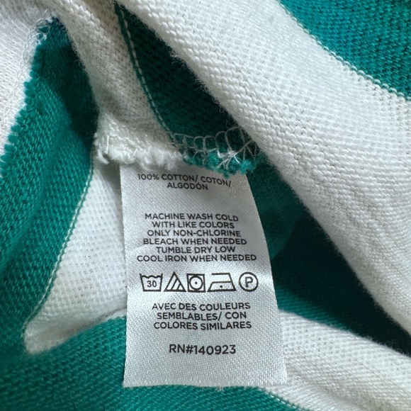 LOFT Green and White Striped Blouse - Picture 5 of 8